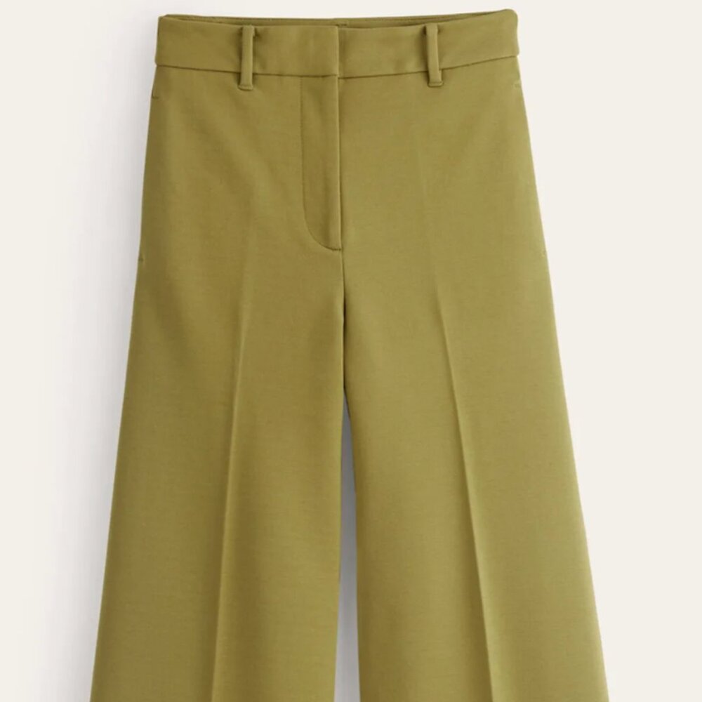 Ardent Wide Leg Pants - Yellow Olive